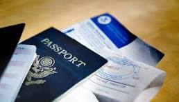 Passport and visa image