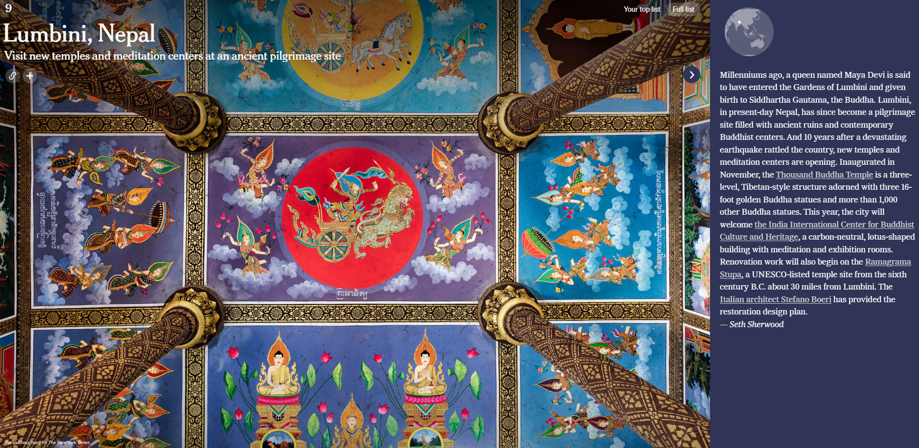 Lumbini Listed Among the Top 10 Travel Destinations by The New York Times