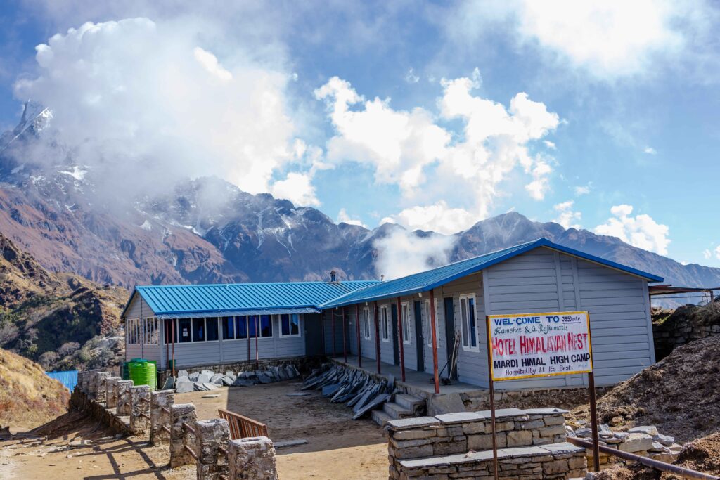 The Himalayan Crest Lodge offers a stunning panoramic view of the Machapuchare ranges, where serenity meets the grandeur of the Himalayas.