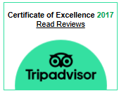Tripadvisor Certificate of Excellence 2017