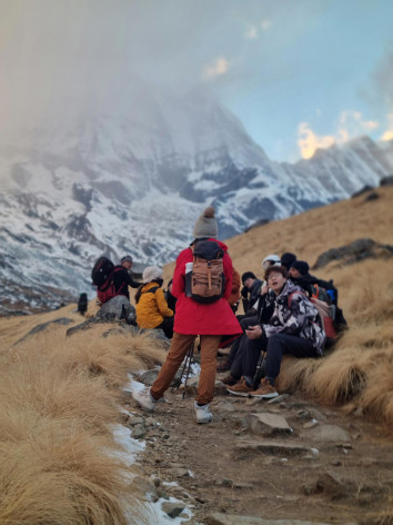 Trekking up to Annapurna Base camp
