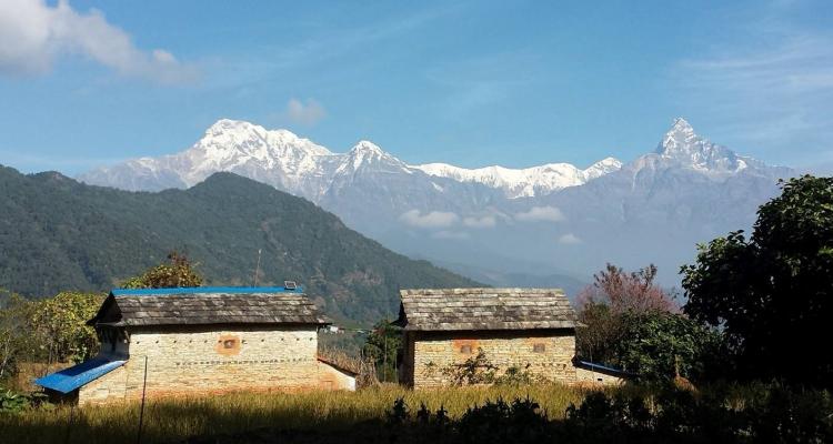 View of Annapurna Range during Sarangkot Naudanda Hiking