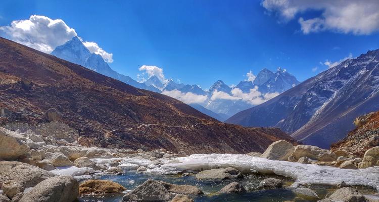 During Trek of Everest base camp heli return