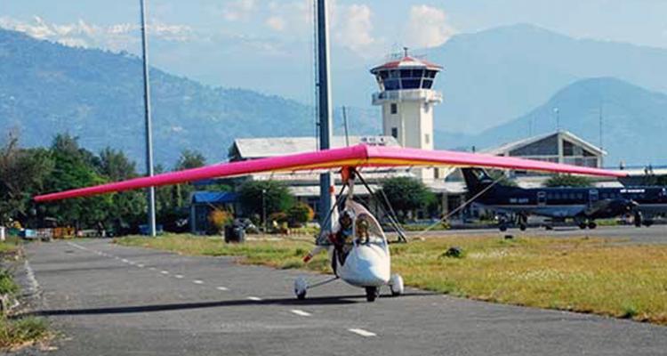 Taking off Ultraflight 
