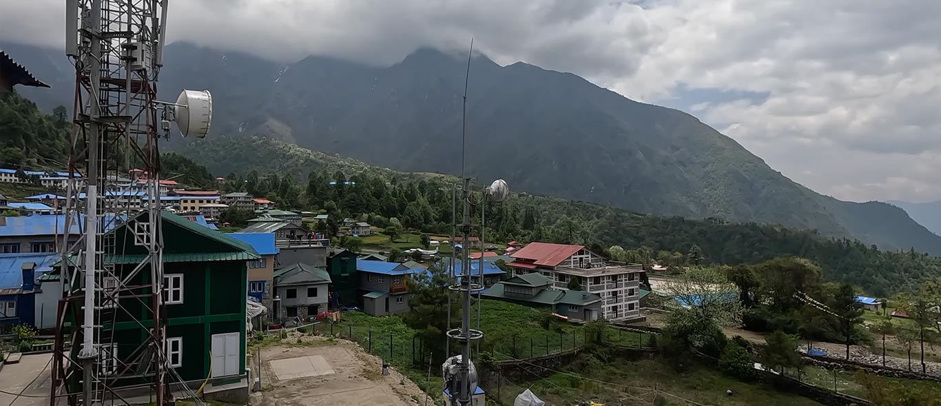 Weather of Lukla, cloudy day