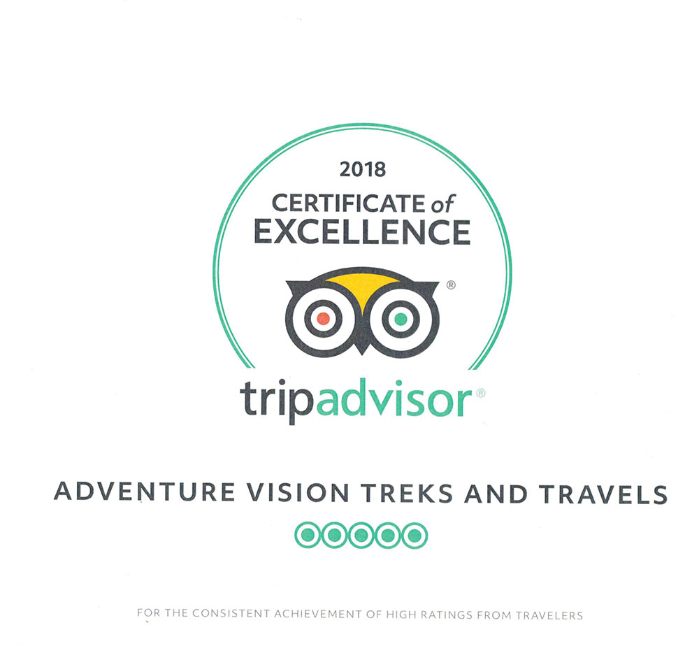 Trip Advisior Excellence 2018